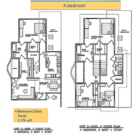 Yulupa Cohousing: Picture of 4 bedroom floorplan