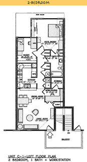 Yulupa Cohousing: Picture of alternate 2 bedroom floorplan